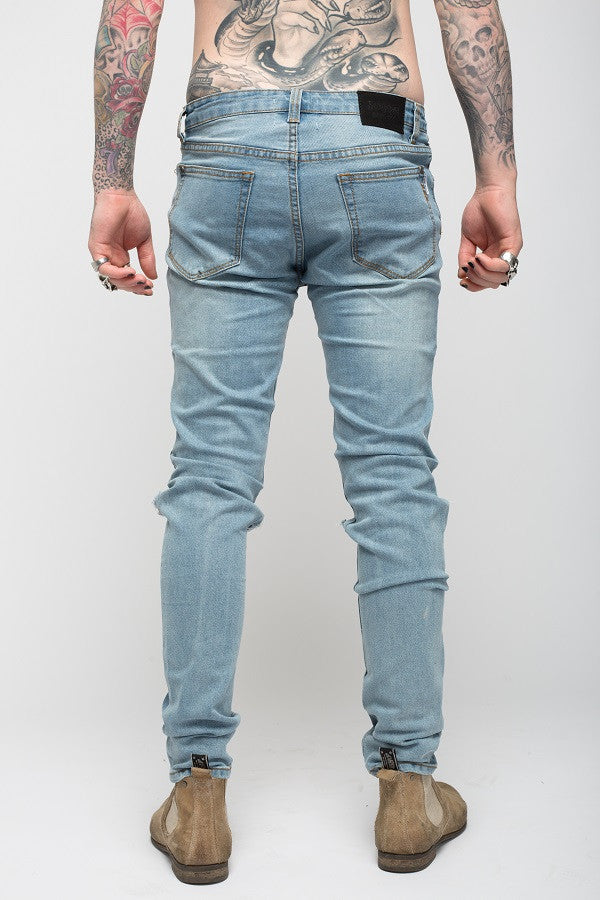 Roadies of 66 - Rebels & Outlaws distressed skinnies