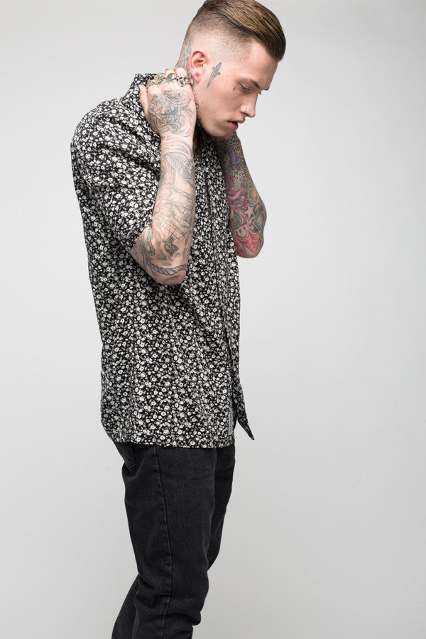 Roadies of 66 - Mobster Floral printed revere collar shirt