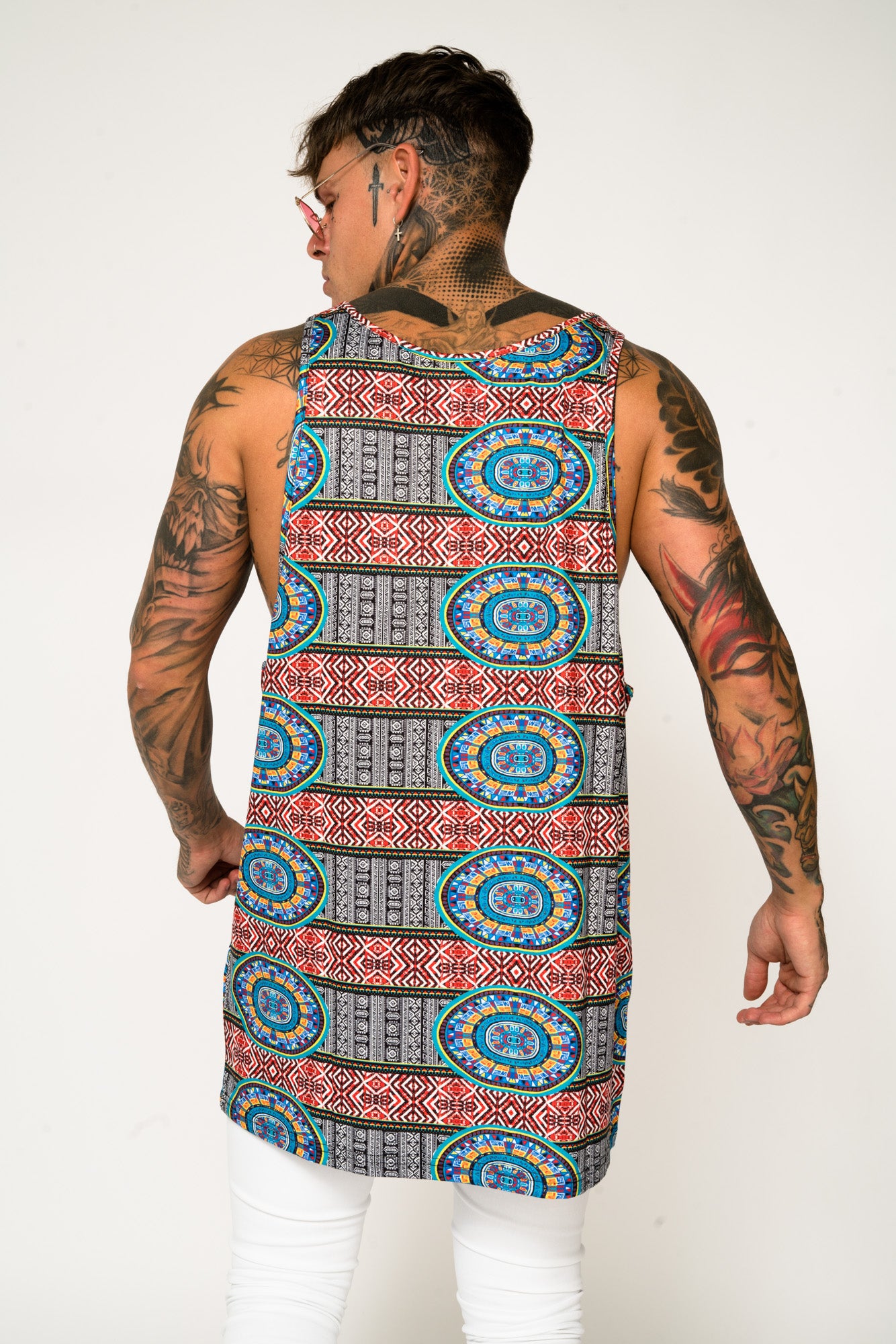 Roadies of 66 - Oversized Aztec Print Vest