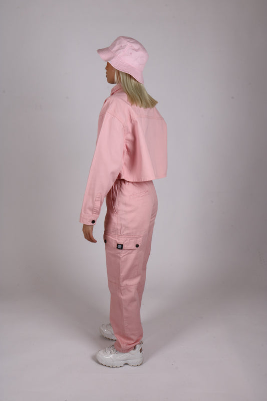 Roadies of 66 Essential cargo trousers in light pink