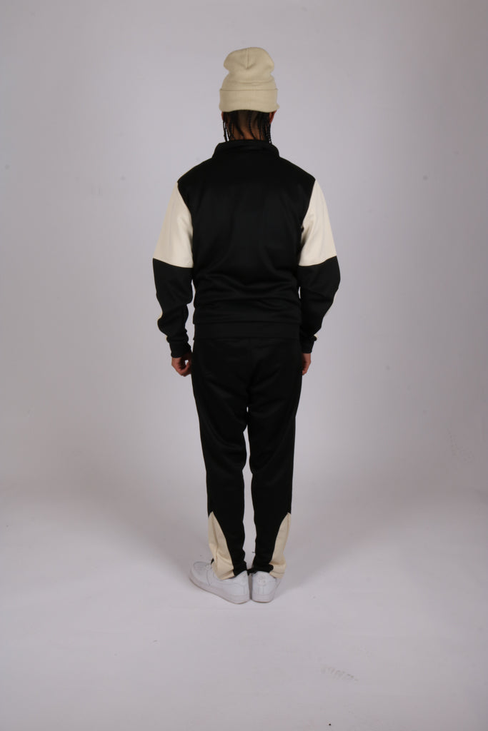 Vintage club trackpants with contrast blockwork