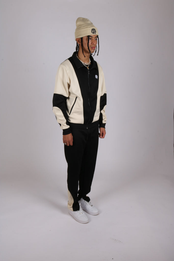 Vintage club tricot tracktop with contrast panels