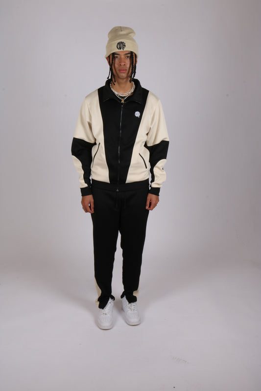Vintage club tricot tracktop with contrast panels
