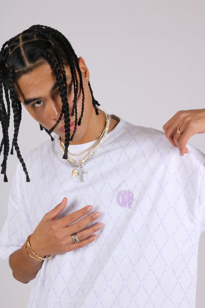 Signature orint T Shirt in oversized fit