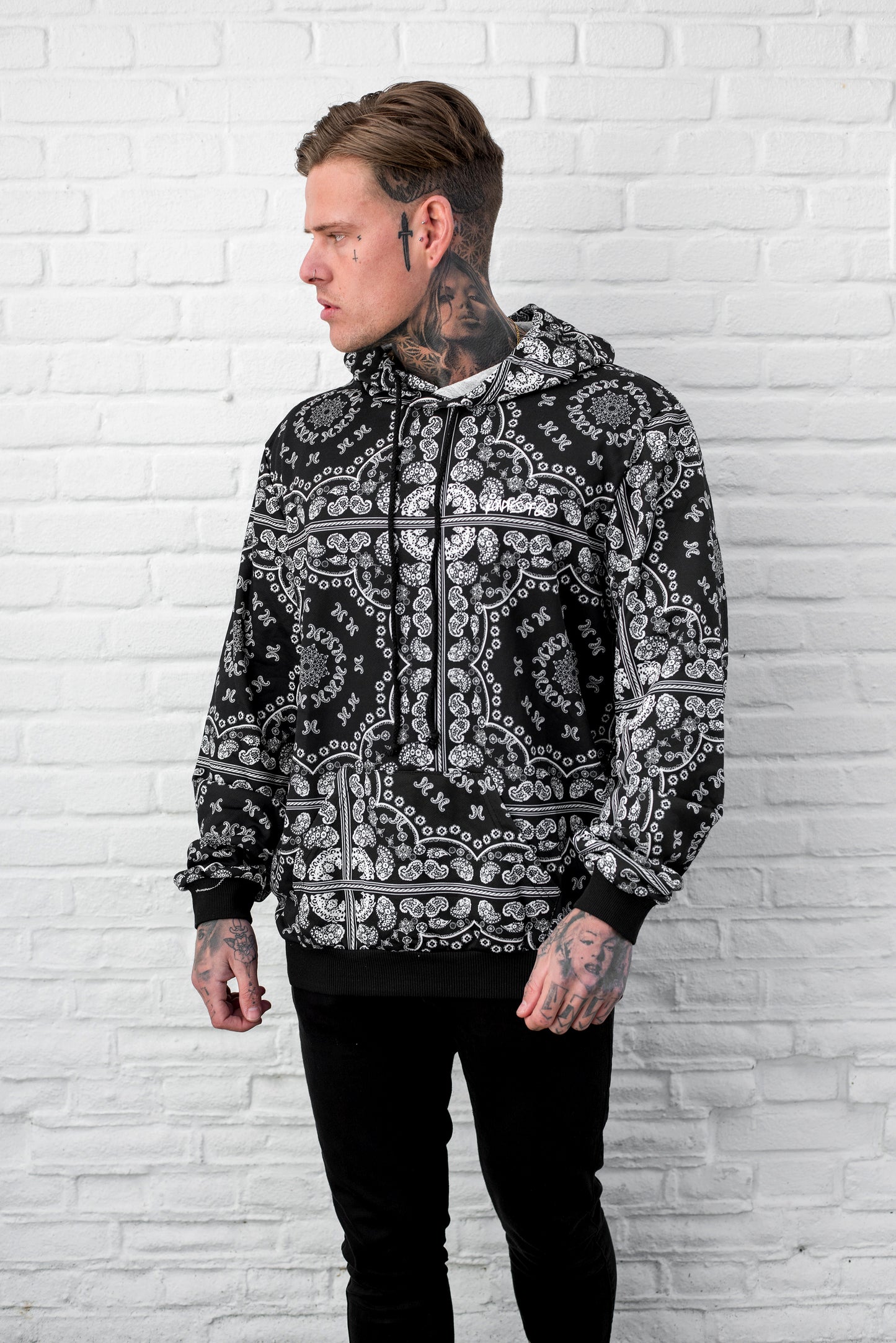 Roadies of 66 - Bandana Print Hoodie