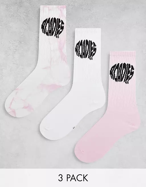 Roadies club socks in tie dye UK 3-8