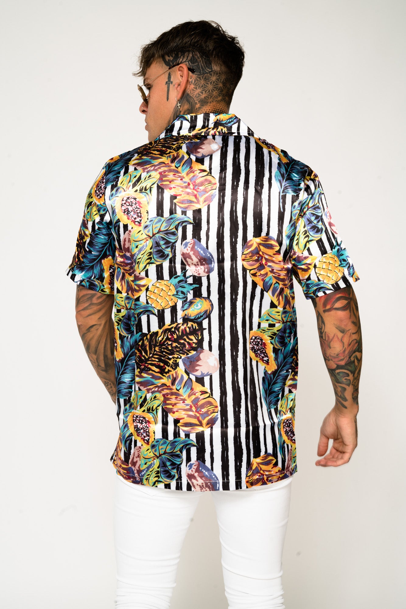 Roadies of 66 - Jungle Print Revere Collar Shirt