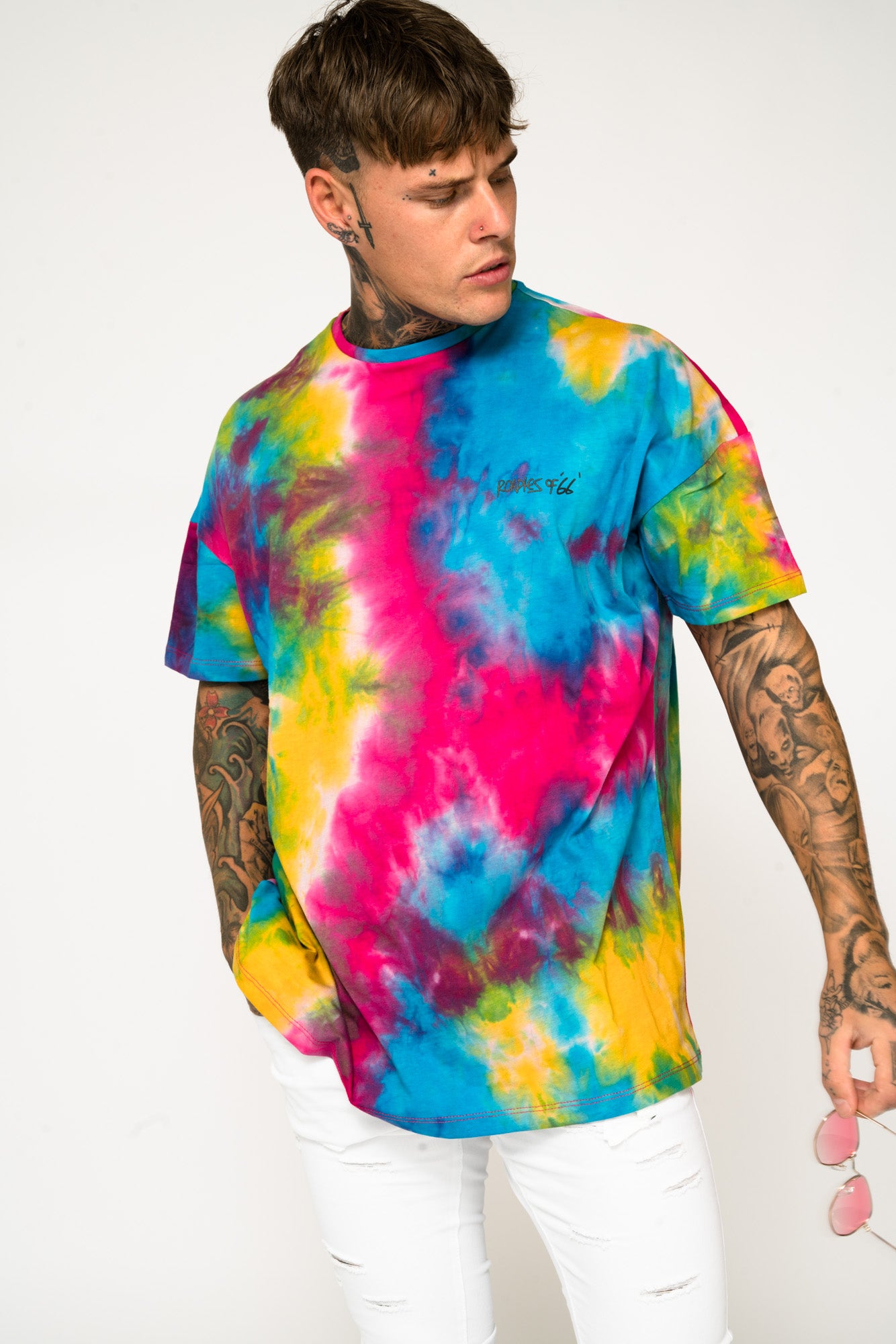 Roadies of 66 - Oversized Tie Dye T-Shirt