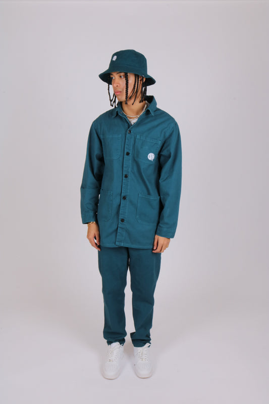 Essential straight leg chino skate pants in bottle green